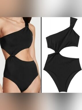 XXL VS Swim French Twist Cheeky One Piece Swimsuit Black